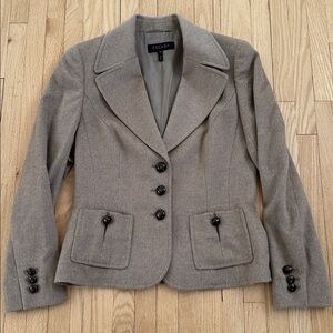 Escada camel angora blend blazer size 38